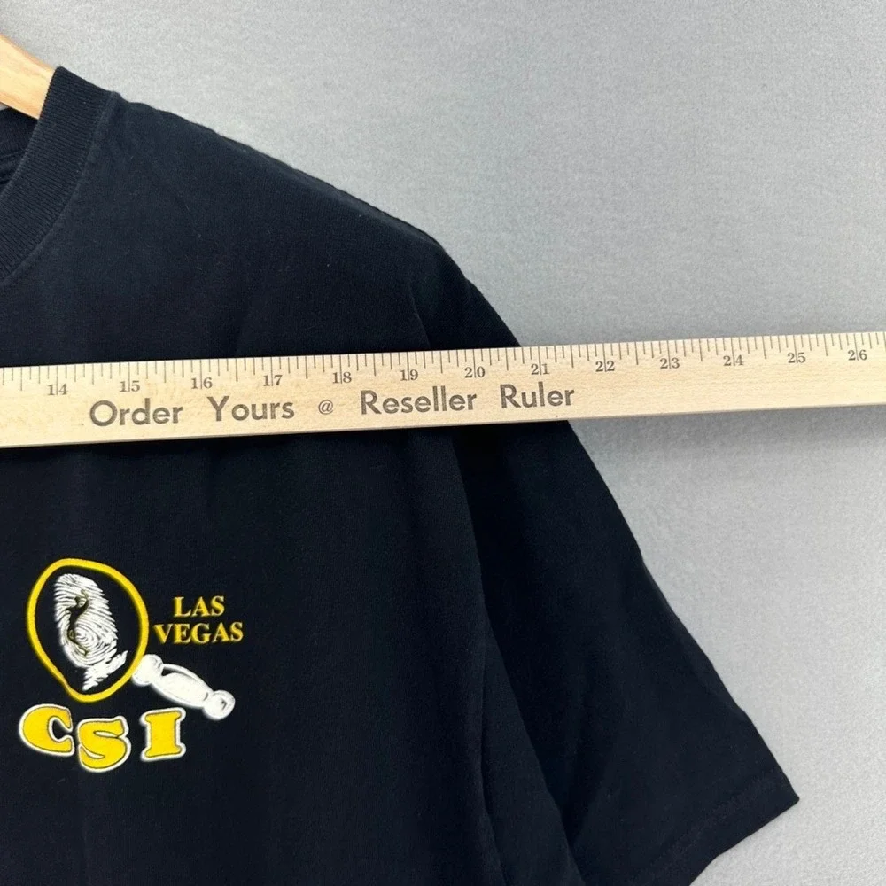 VTG 2003 CSI Las Vegas Crime Scene Investigator Shirt 2XL Black Anvil USA Street - Picture 6 of 8